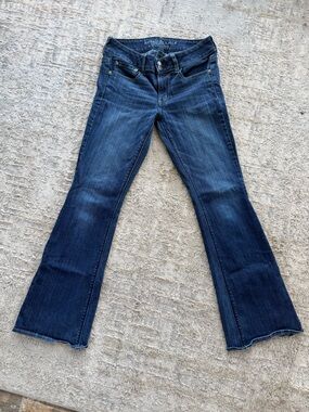 American Eagle Outfitters Artist Flare Dark Blue Bootcut Women’s Jeans